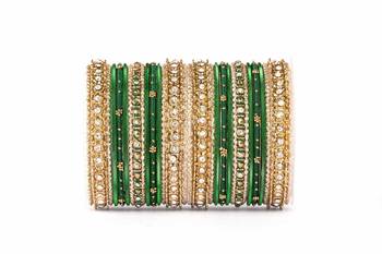 Elegant Silky Appearance Two Hand Bangle Set 1