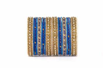 Elegant Silky Appearance Two Hand Bangle Set 1