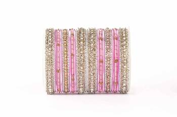 Elegant Silky Appearance Two Hand Bangle Set 1