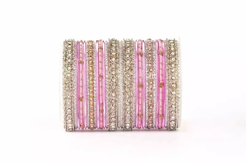 Elegant Silky Appearance Two Hand Bangle Set