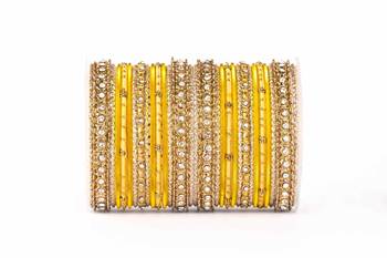 Elegant Silky Appearance Two Hand Bangle Set 1