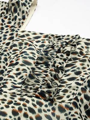 Ethnovog Ready To Wear Cream Georgette Digital Printed Dress 2