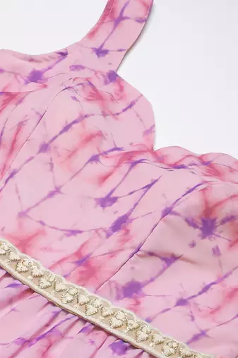 Ethnovog Ready To Wear Multicolored Digital Printed Tiered Dress