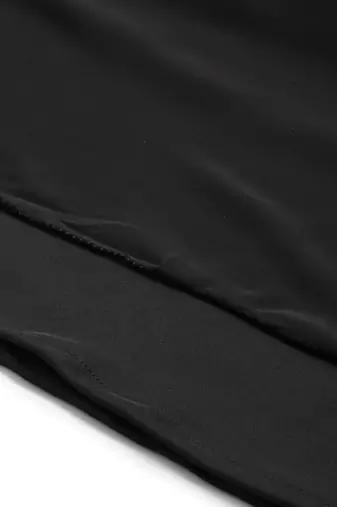 Ethnovog Ready To Wear Black Georgette Embroidered Layered Dress