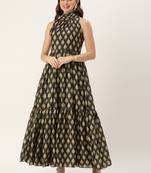 Ethnovog Ready To Wear Multicolor Digital Printed Chinon  Dress