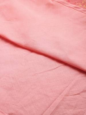 Ethnovog Ready To Wear Pink Foil Printed Art Silk Gown 7