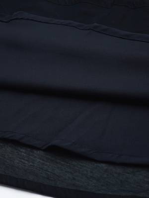 Ethnovog Ready To Wear Blue Embroidered Art Silk Half N Half Gown 7