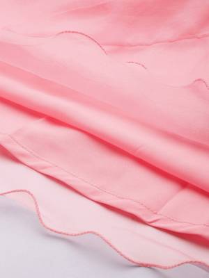 Ethnovog Ready To Wear Pink Embroidered Organza Gown 7