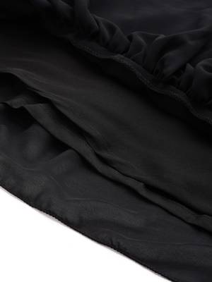 Ethnovog Ready To Wear Black Georgette Sequins Gown 7
