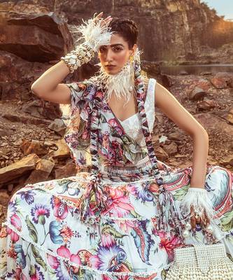 Multi Printed Layered Skirt Set 2
