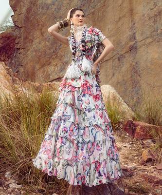 Multi Layered Lehenga Set 2