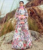 Multi Off Shoulder With Printed Skirt Set