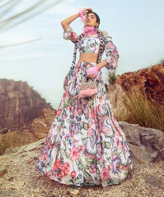 Multi Off Shoulder With Printed Skirt Set 3