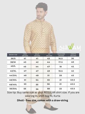 men's silk printed kurta and pitambari cotton-silk dhoti - jashn collection 5