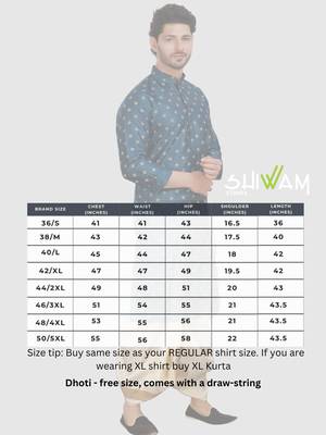 men's silk printed kurta and pitambari cotton-silk dhoti - jashn collection 5