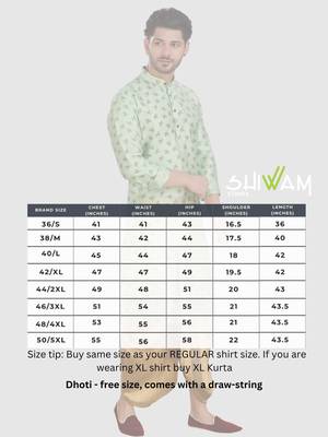 men's silk printed kurta and pitambari cotton-silk dhoti - jashn collection 5