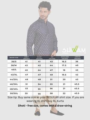 men's silk printed kurta and pitambari cotton-silk dhoti - jashn collection 5