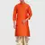 men's silk printed kurta and pitambari cotton-silk dhoti - jashn collection