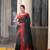 Black Silk Matka Solid Body Red Temple Border Jacquard Jamdani Saree