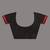 Black Silk Matka Solid Body Red Temple Border Jacquard Jamdani Saree