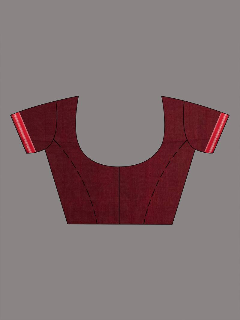 Lagoon Green Cotton Solid Body Jacquard Border With Pallu Stripe Handloom Saree