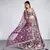 Burgundy Net Sequins and thread embroidery Lehenga choli & Dupatta