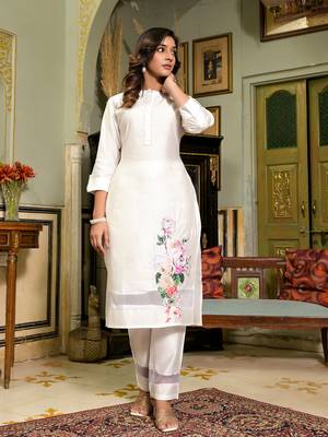  white patch work kurta trouser set 5