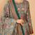 Green Digital Printed With Hand Work Neck line Doll Silk Stiched Long Length Kameez 0 party wear salwarsuit