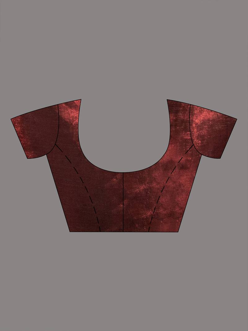 Red Linen All Body Check Handloom Saree