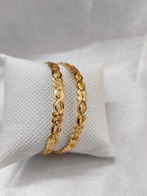Gold Plated Machine Cut Bangles 2
