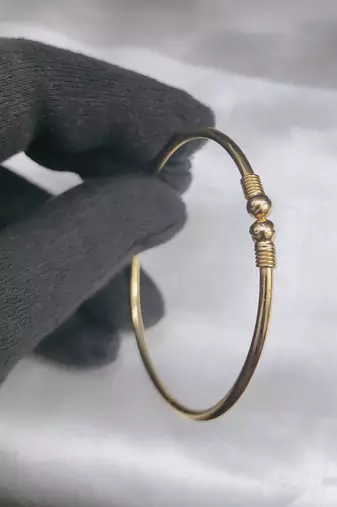 Gold Plated Dot Bangle