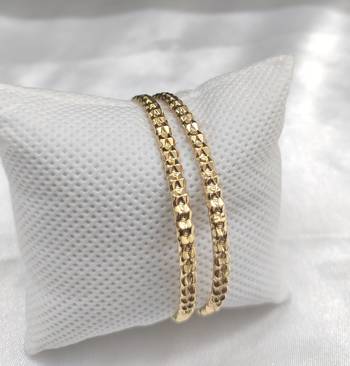 Simple Gold Plated Bangle Set 4