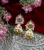 Pachi pink jhumka