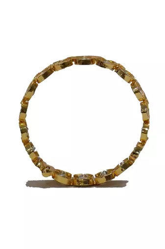 White kundan kada set