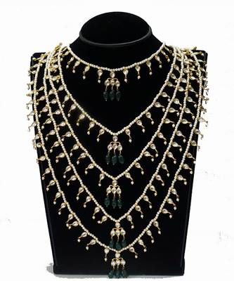 Layered necklace imitation 1