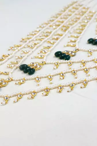 Layered necklace imitation