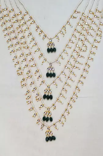 Layered necklace imitation