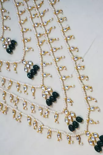 Layered necklace imitation