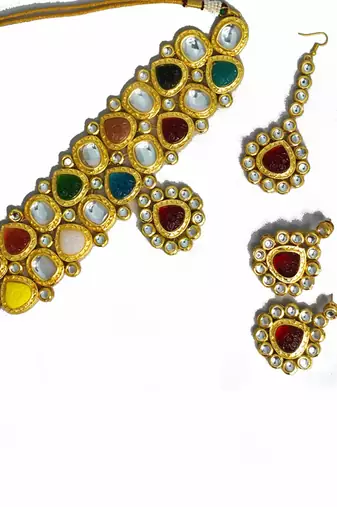 Navratna chokar set imitation