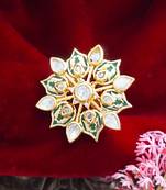 Flower kundan ring