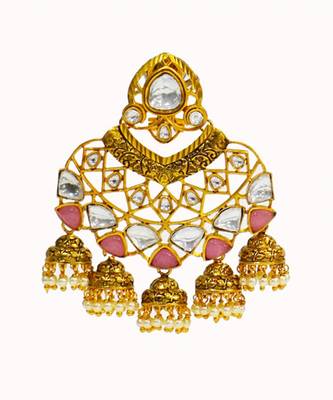 White pink designer dangler 2