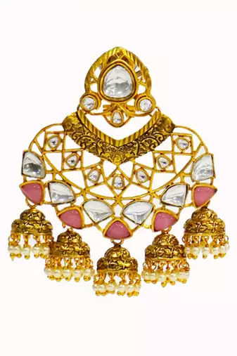 White pink designer dangler