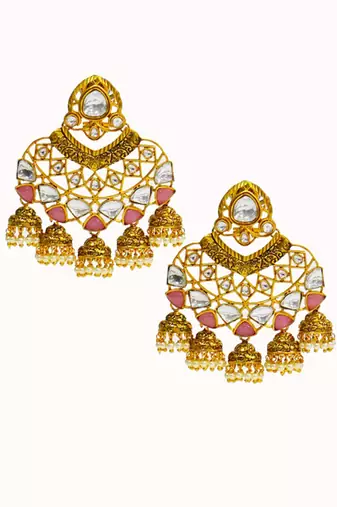 White pink designer dangler