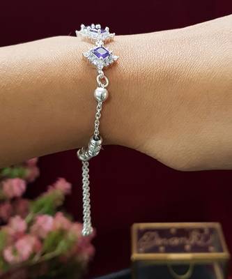 Amethyst silver bracelet 1