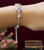 Amethyst silver bracelet