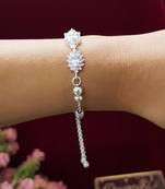 White silver bracelet