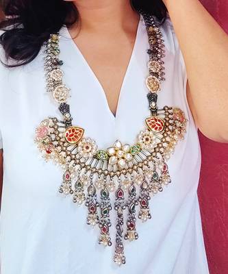 Chand suraj princess necklace set 4