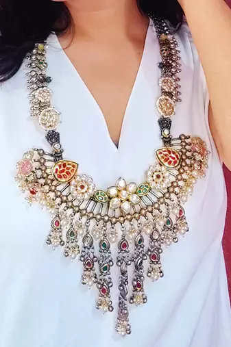 Chand suraj princess necklace set