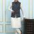 Men Black Color Solid Khadi Nehru Jacket