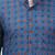 Men Blue  Printed Cotton Short Kurta